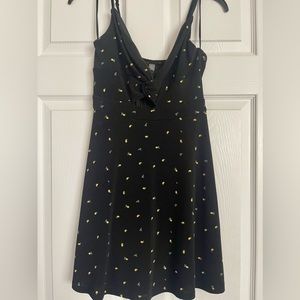 Summer fit and flare dress with keyhole opening